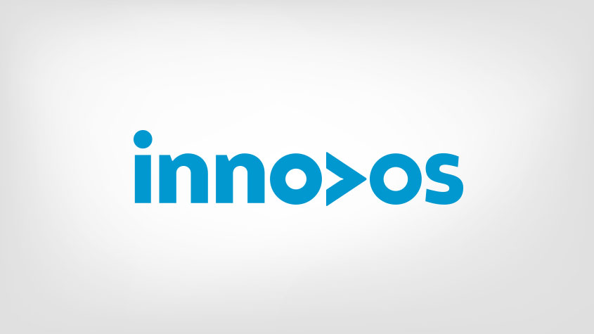 innovos-Logo: der Schriftzug „inno>os“ mit stilisiertem Pfeilsymbol.