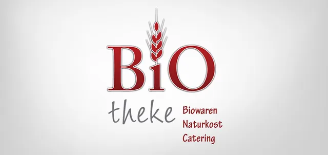 Biotheke &ndash; Logo für Biowaren, Naturkost und Catering.